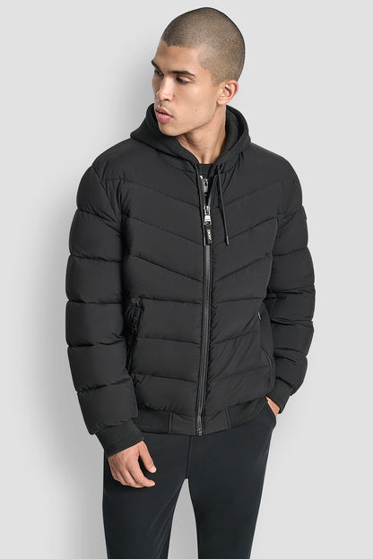STRETCH BOMBER JACKET Black | DKNY