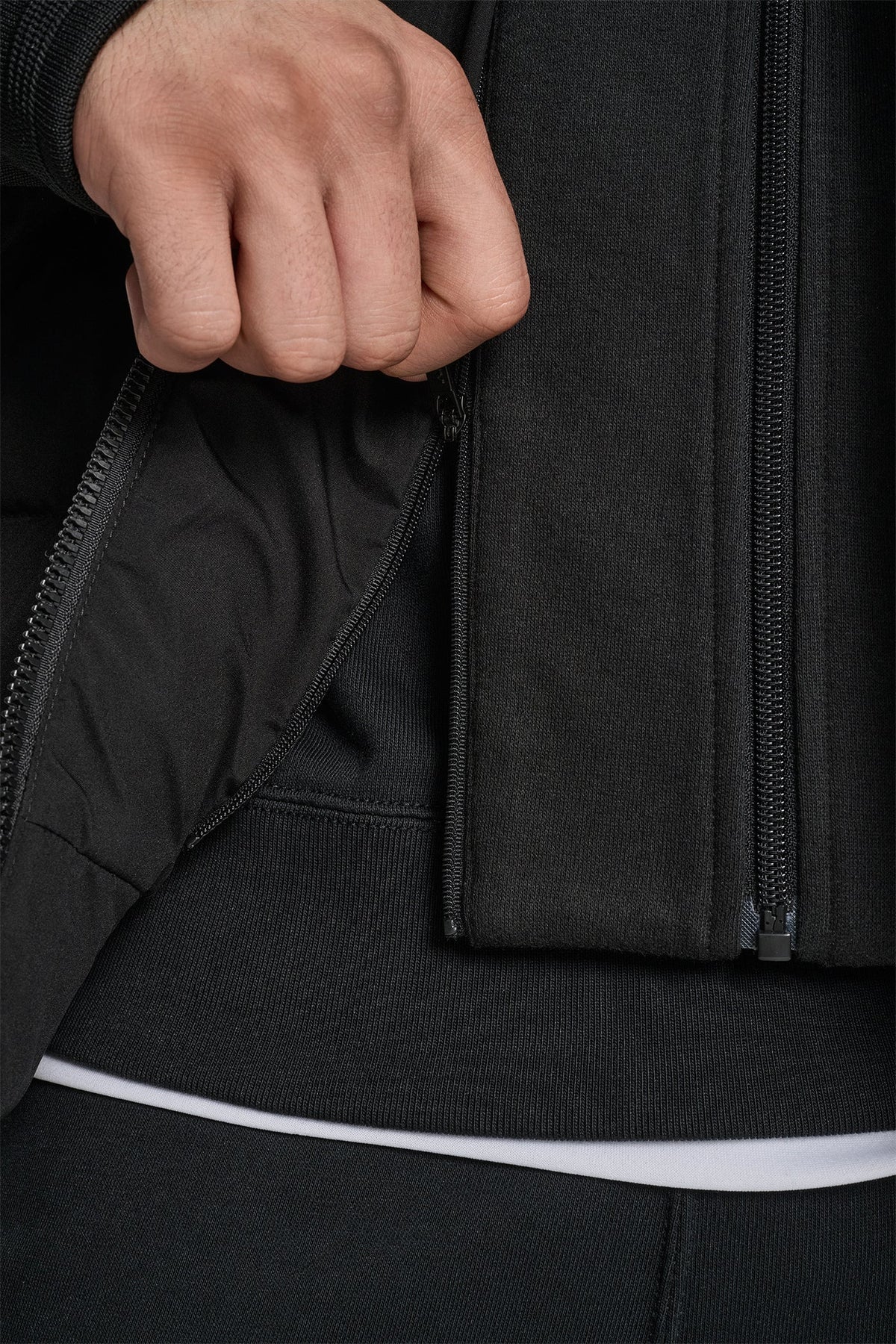 STRETCH BOMBER JACKET Black | DKNY
