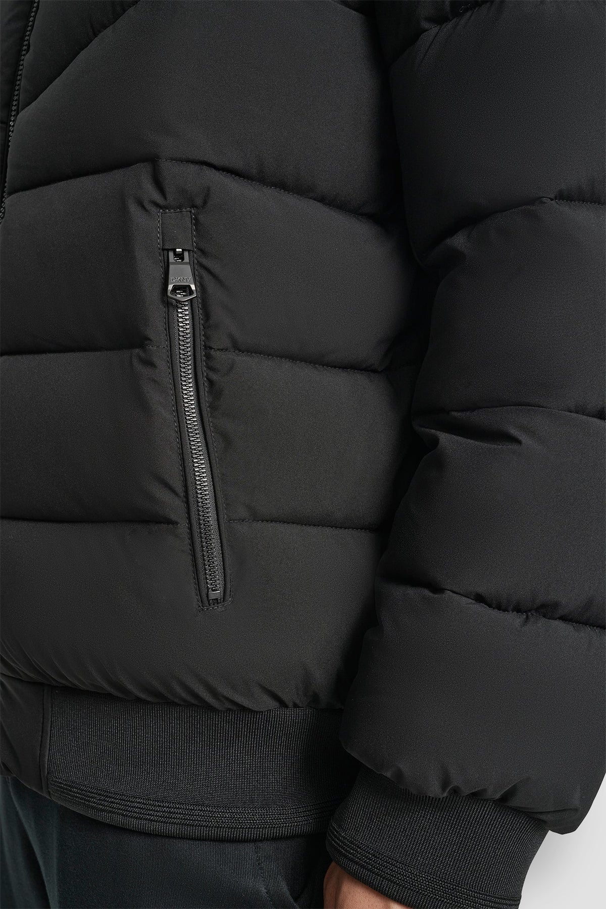 STRETCH BOMBER JACKET Black | DKNY