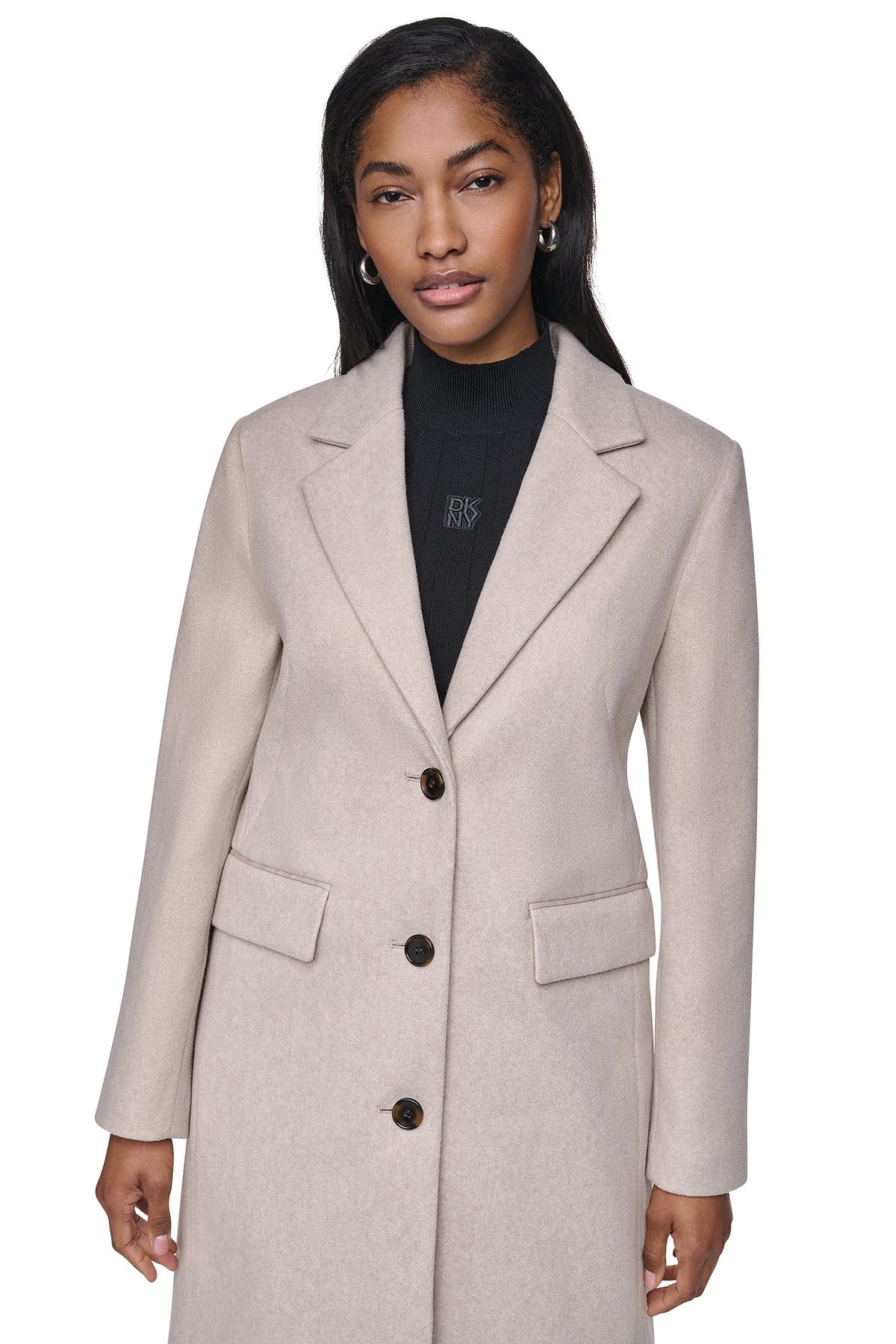 LONGLINE COAT Birch | DKNY