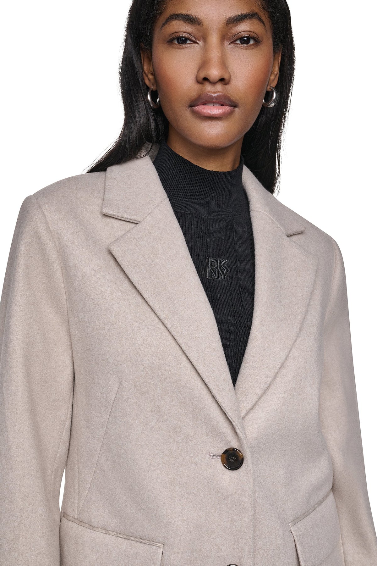 LONGLINE COAT Birch | DKNY