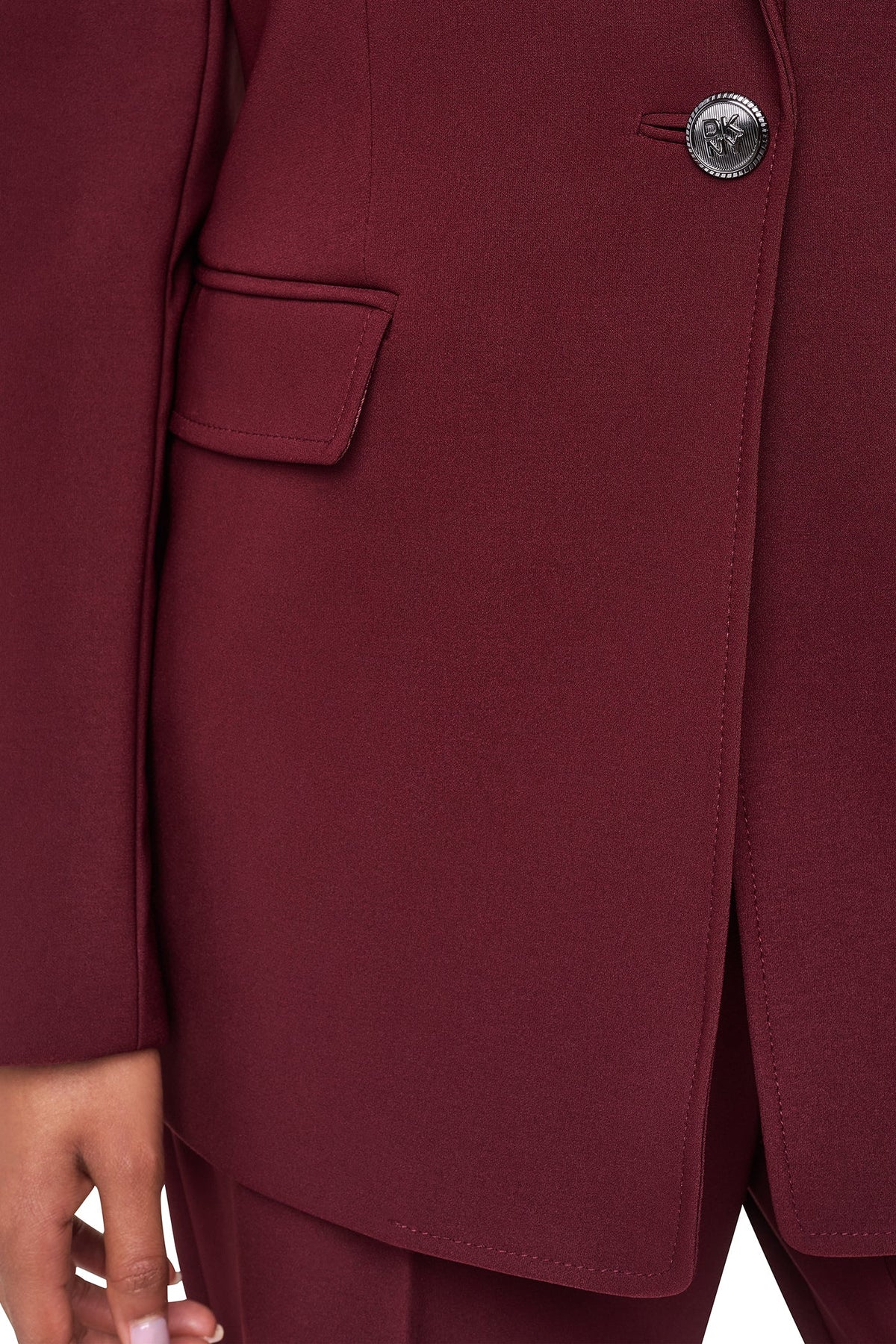 ONE BUTTON JACKET Cabernet | DKNY