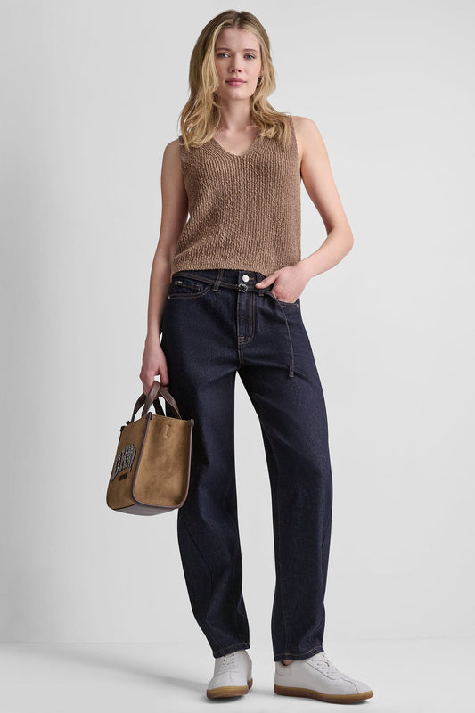 MID-RISE BARREL JEAN Fearless | DKNY