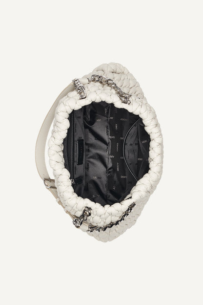 RAYA SHOULDER BAG Light Taupe | DKNY