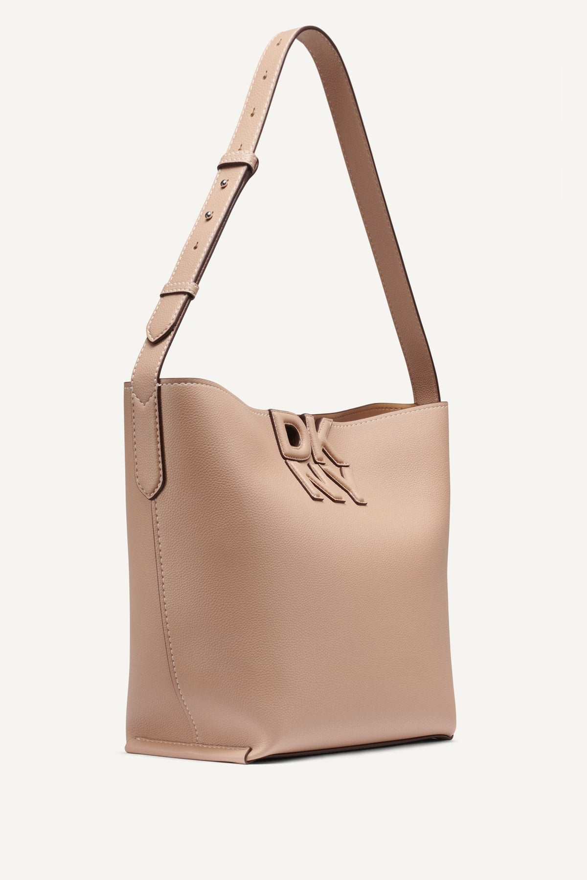 NICOLE LOGO BUCKET BAG Cappuccino | DKNY