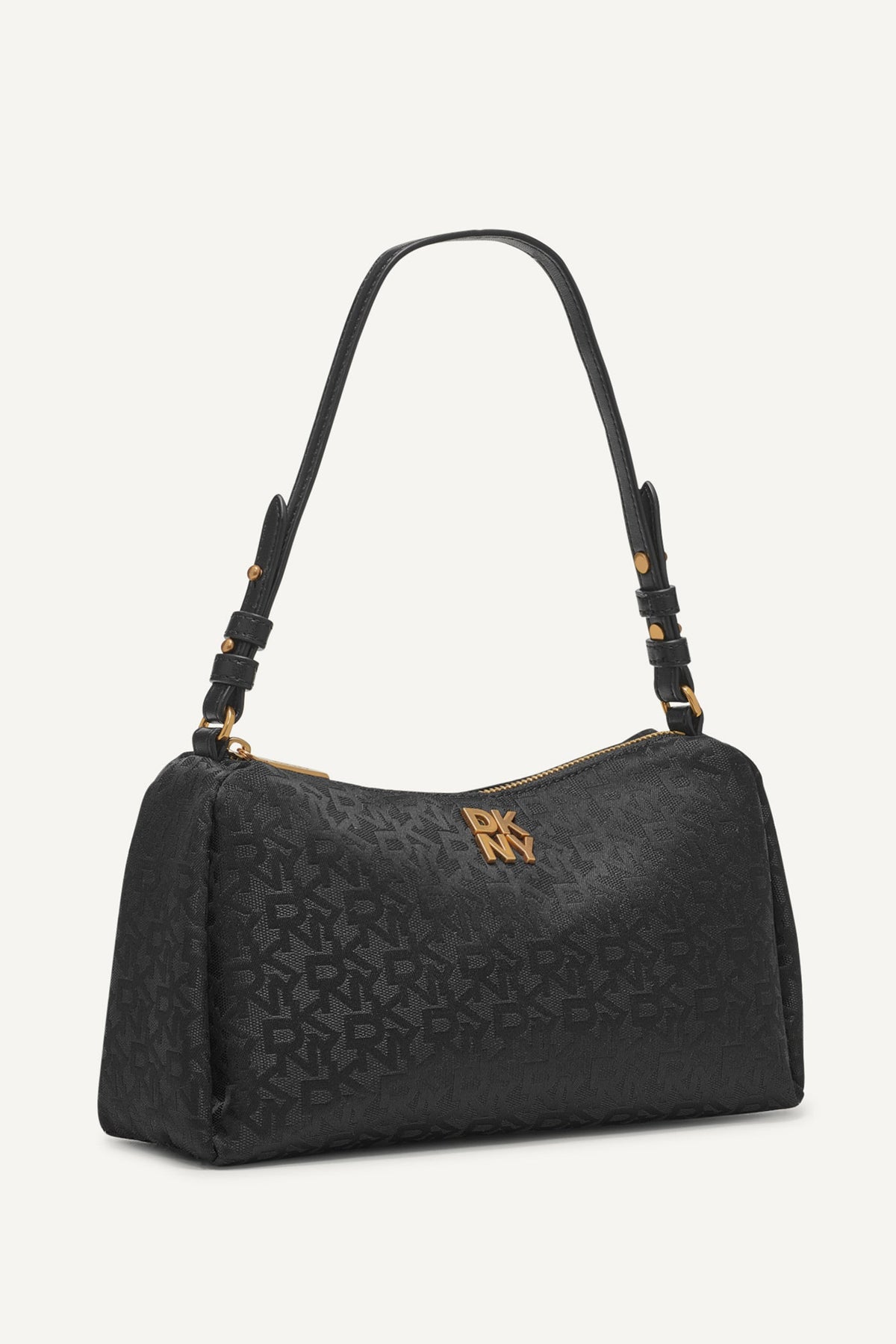 REMY LOGO SHOULDER BAG JET BLACK/BLACK | DKNY