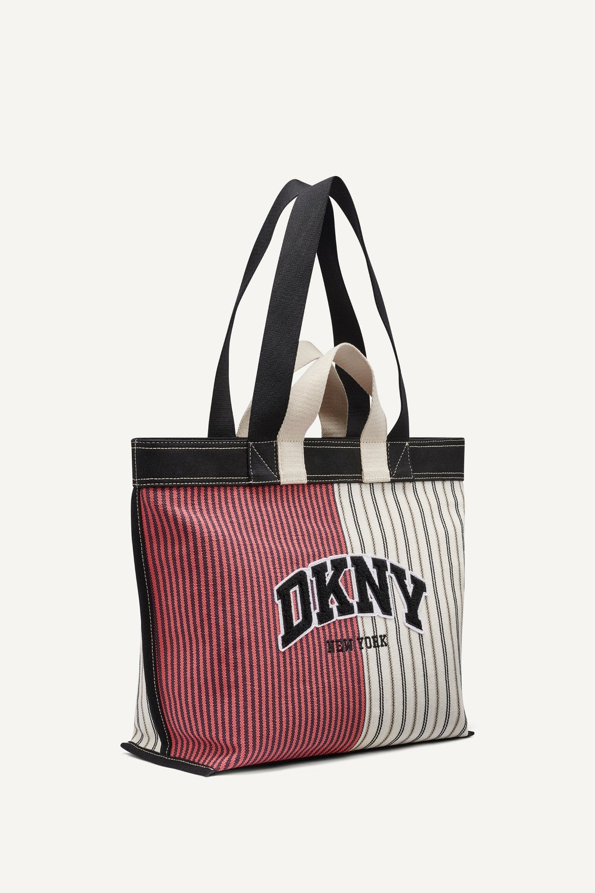 BRADY CANVAS STRIPE LOGO TOTE Punch Multi | DKNY