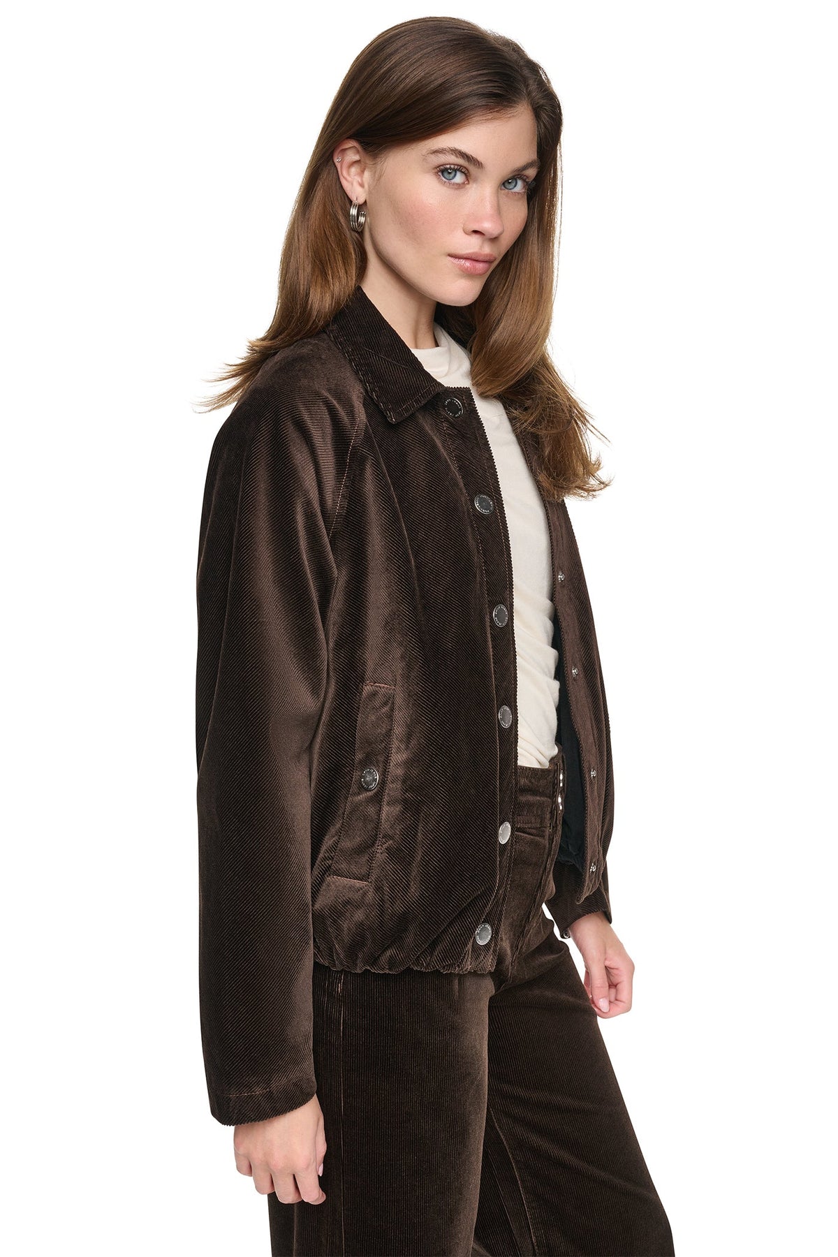 RAGLAN SLEEVE BUBBLE JACKET Espresso | DKNY