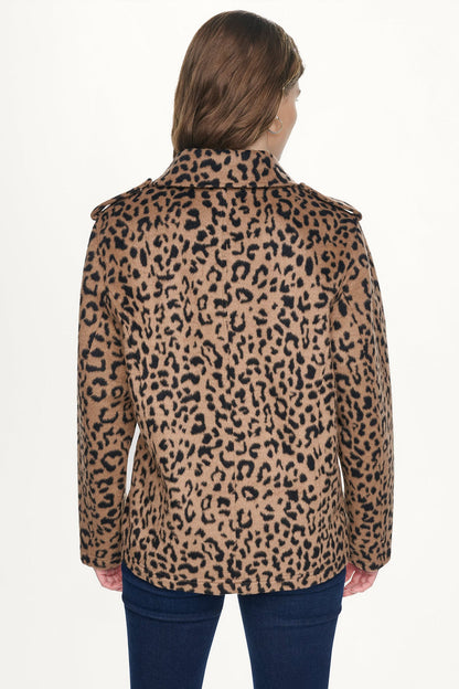 LEOPARD MOTO JACKET Leopard | DKNY