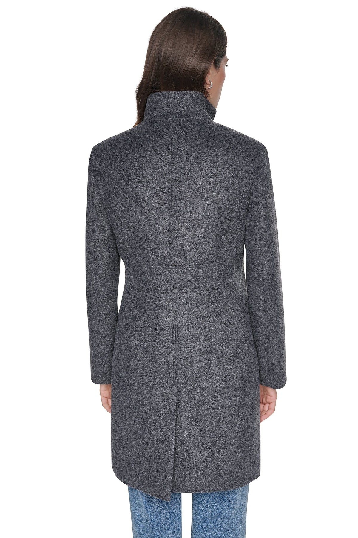 STAND COLLAR COAT Black | DKNY