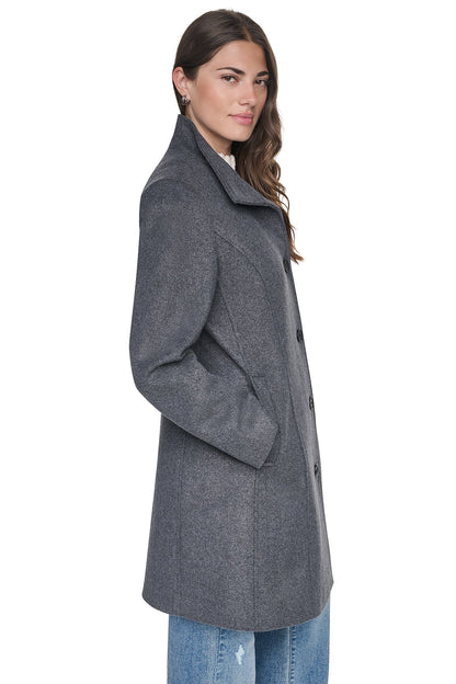 STAND COLLAR COAT Black | DKNY