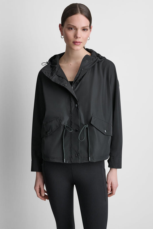 HIGH-LOW CROPPED JACKET Black | DKNY
