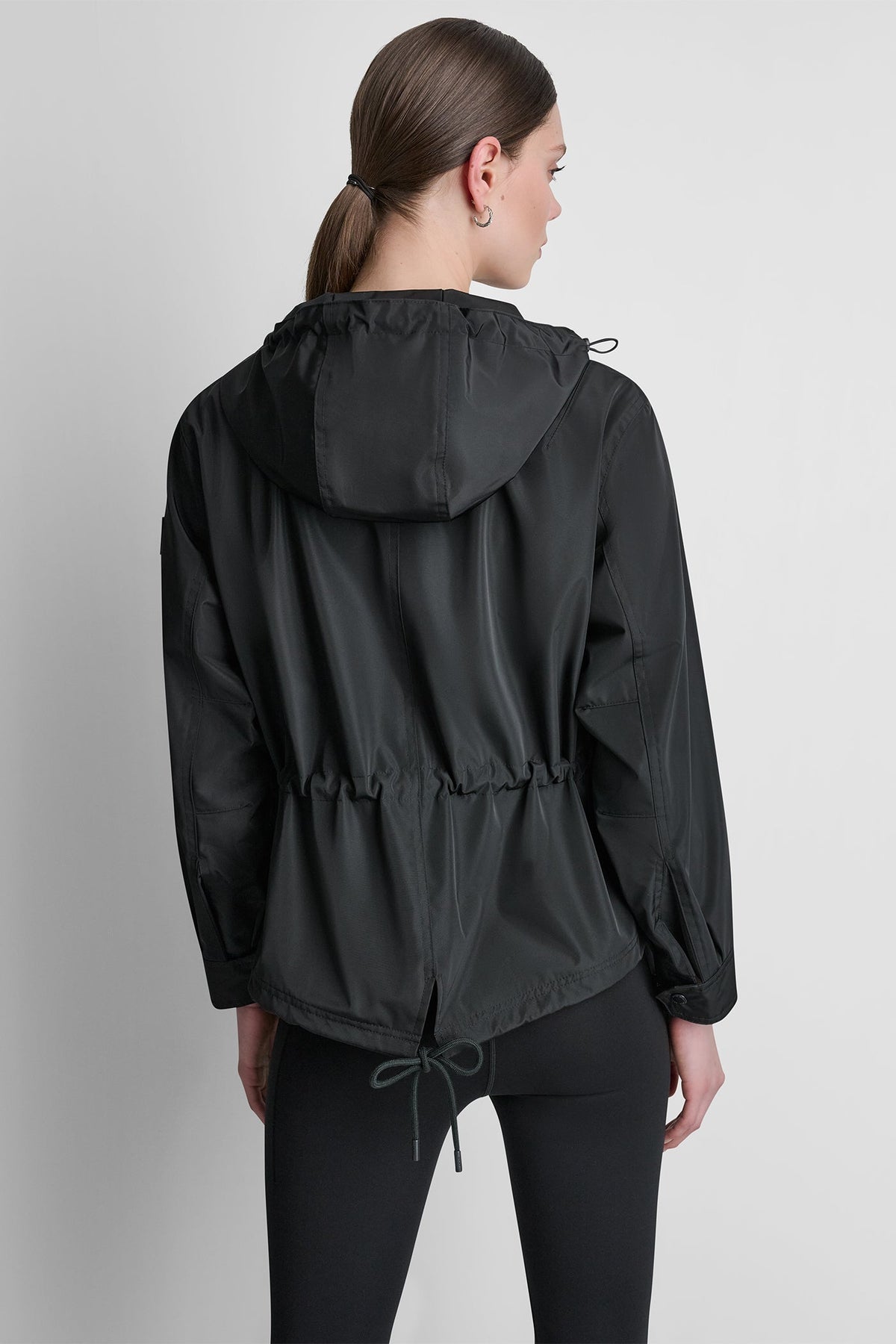 HIGH-LOW CROPPED JACKET Black | DKNY