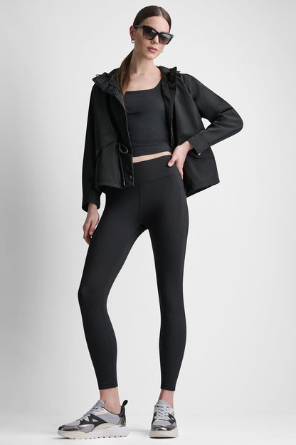 HIGH-LOW CROPPED JACKET Black | DKNY