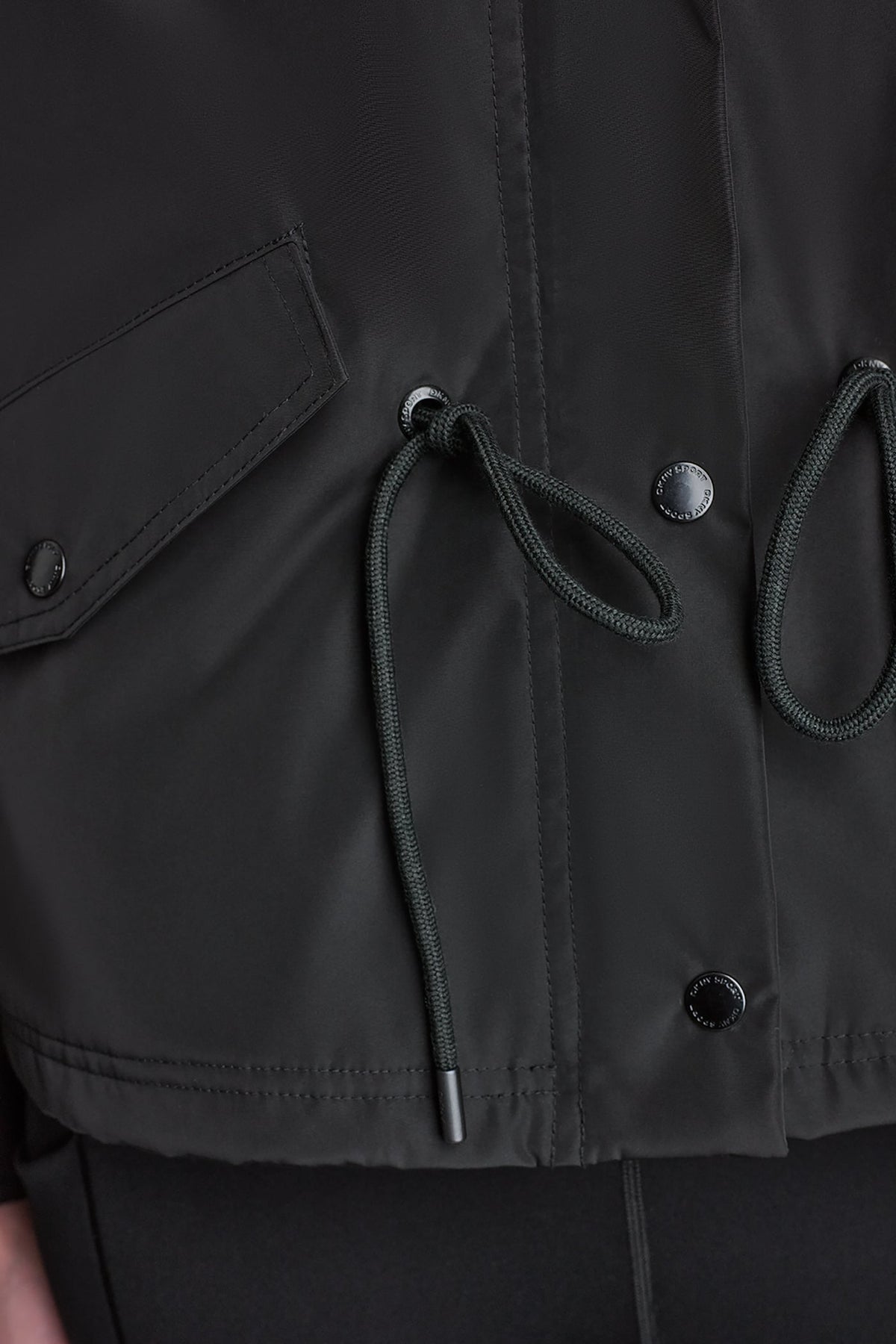 HIGH-LOW CROPPED JACKET Pebble | DKNY