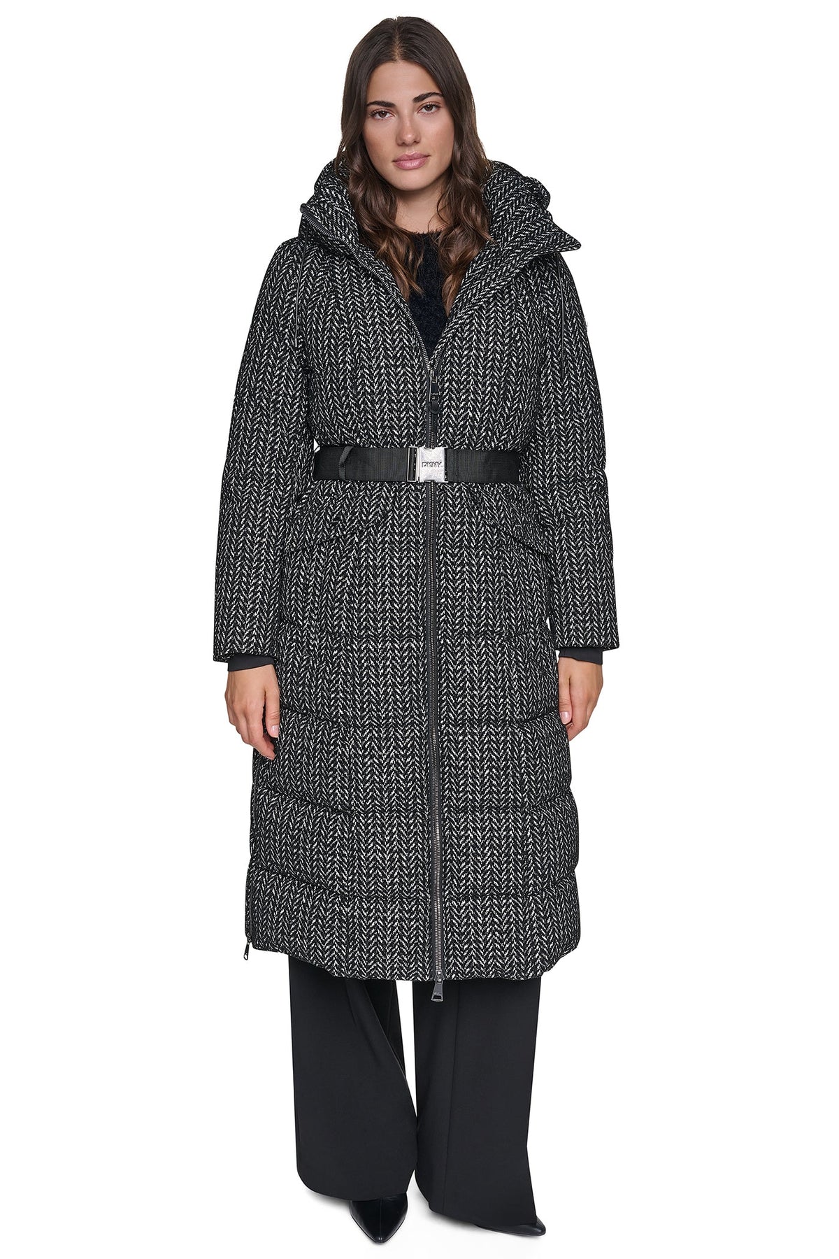 MAXI PUFFER WITH BELT Loden | DKNY