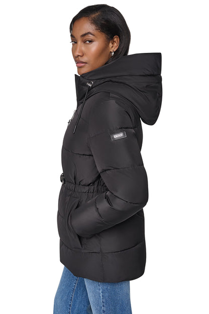 BELTED PUFFER Black | DKNY