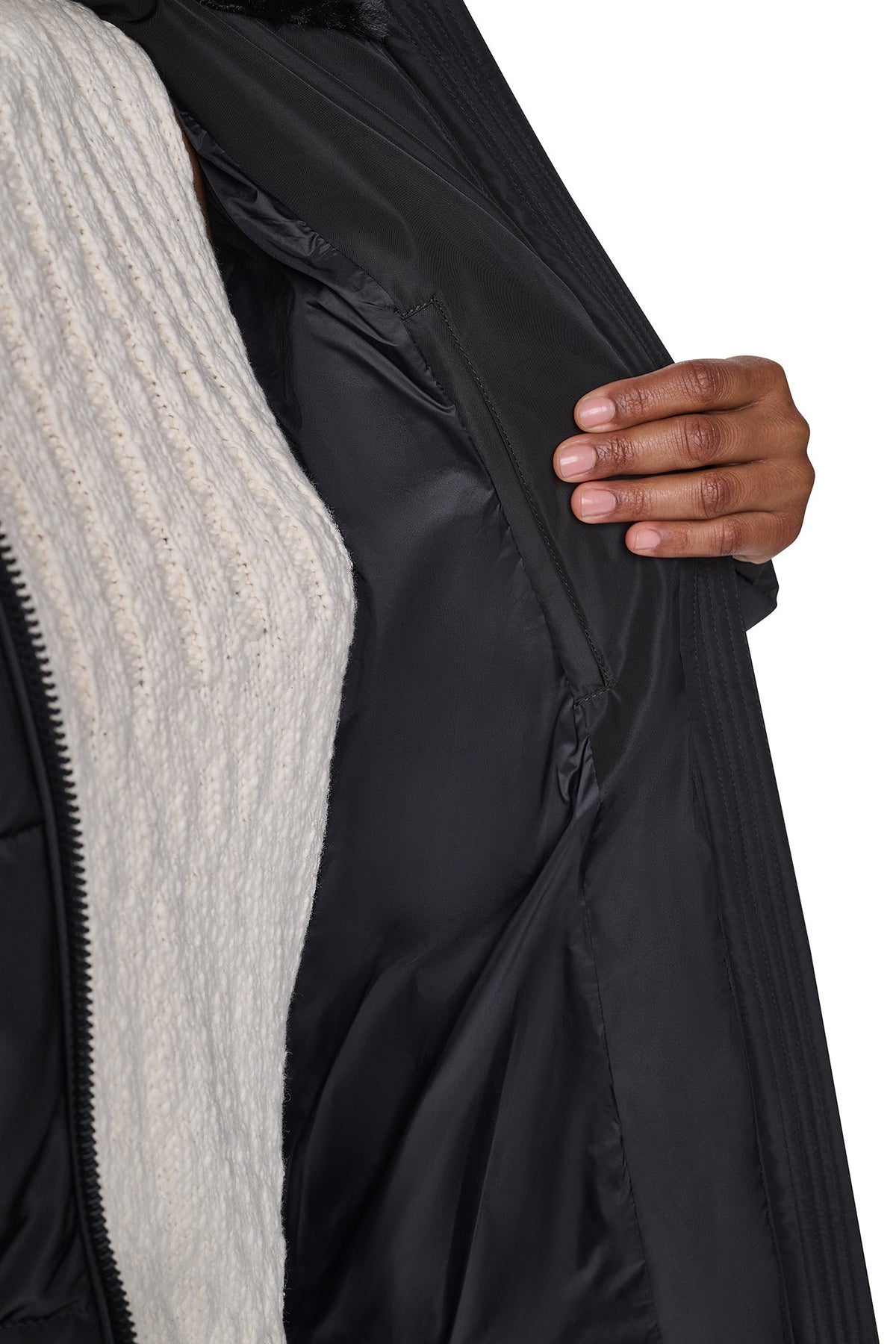 BELTED PUFFER Black | DKNY