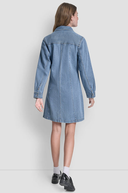 SEAMED A-LINE DRESS Harmony | DKNY