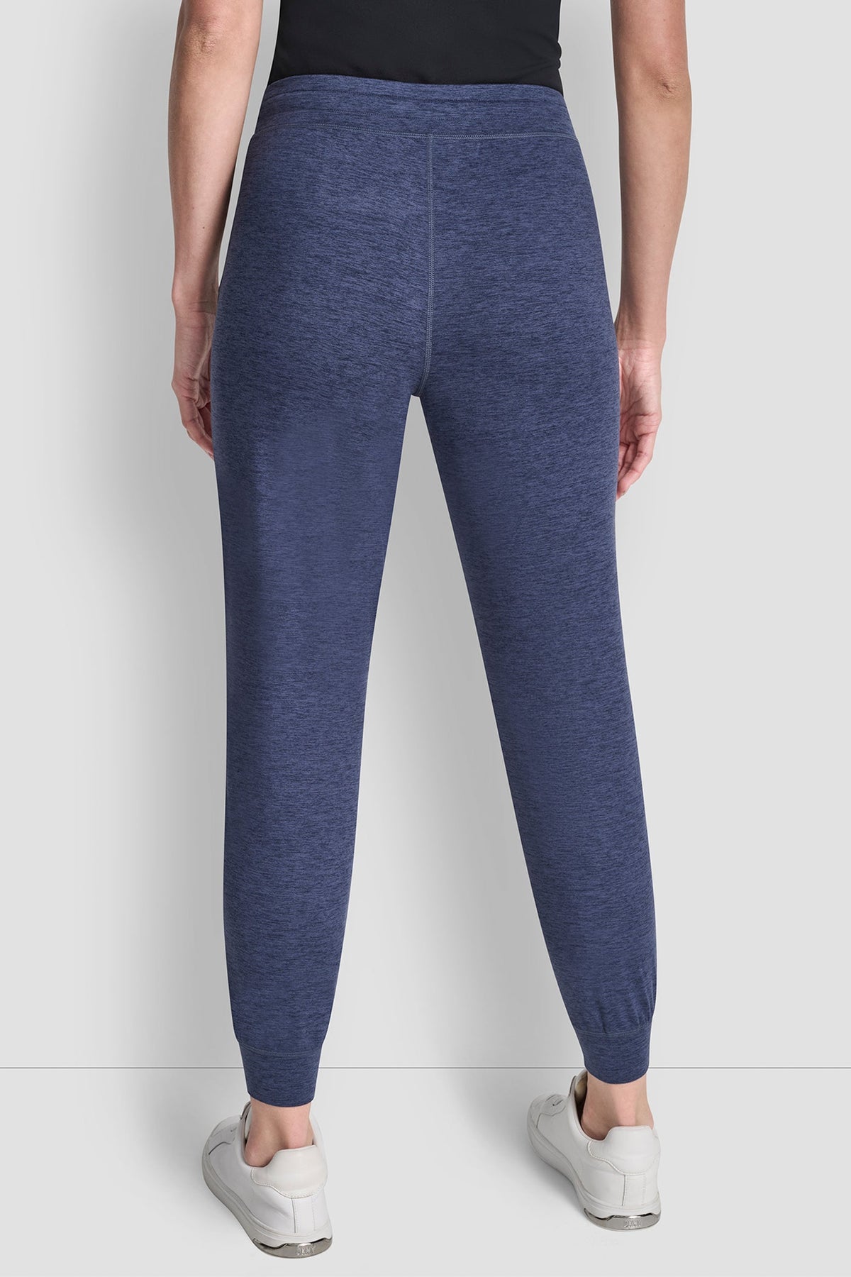CROPPED HIGH-RISE SLIM JOGGER Peacoat Space Dye | DKNY