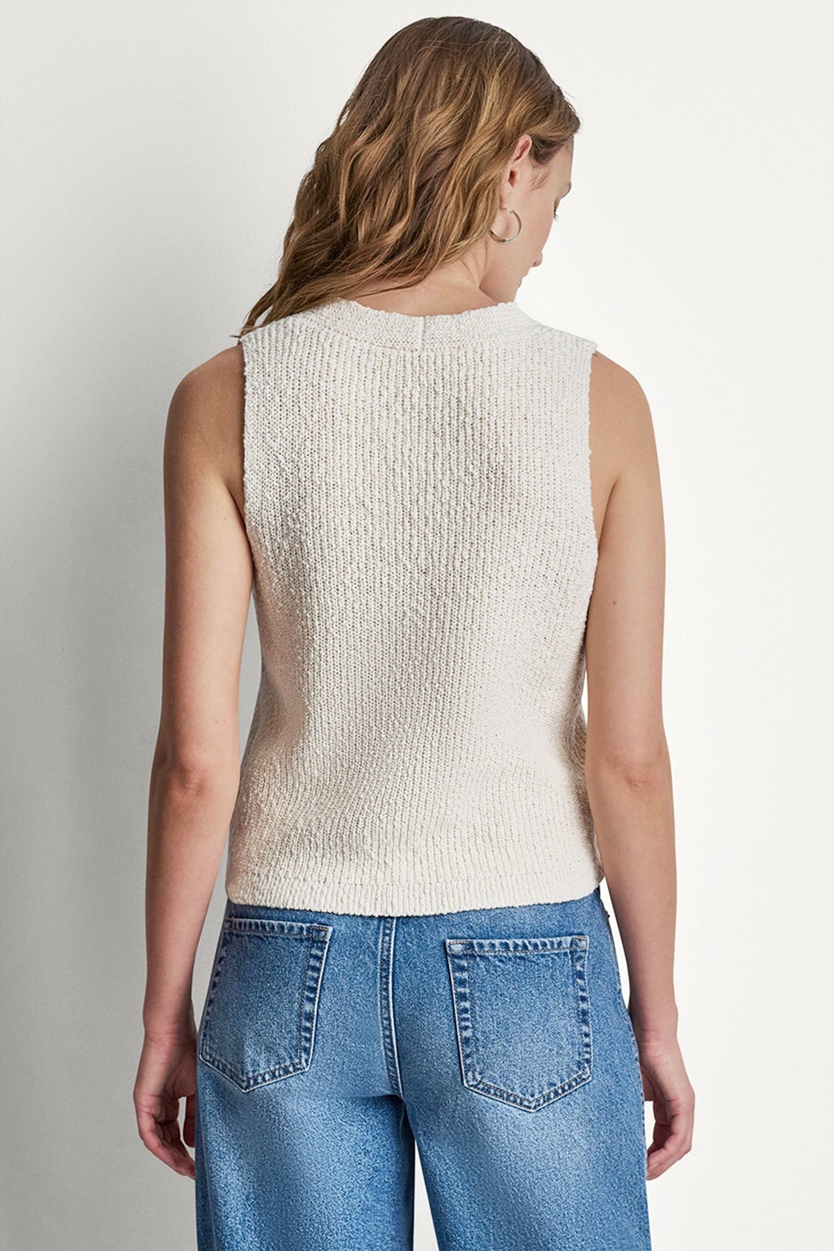 V-NECK SWEATER TANK Black | DKNY