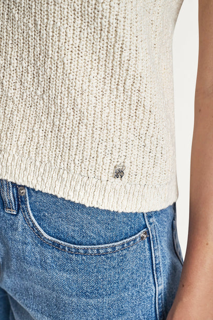 V-NECK SWEATER TANK Black | DKNY