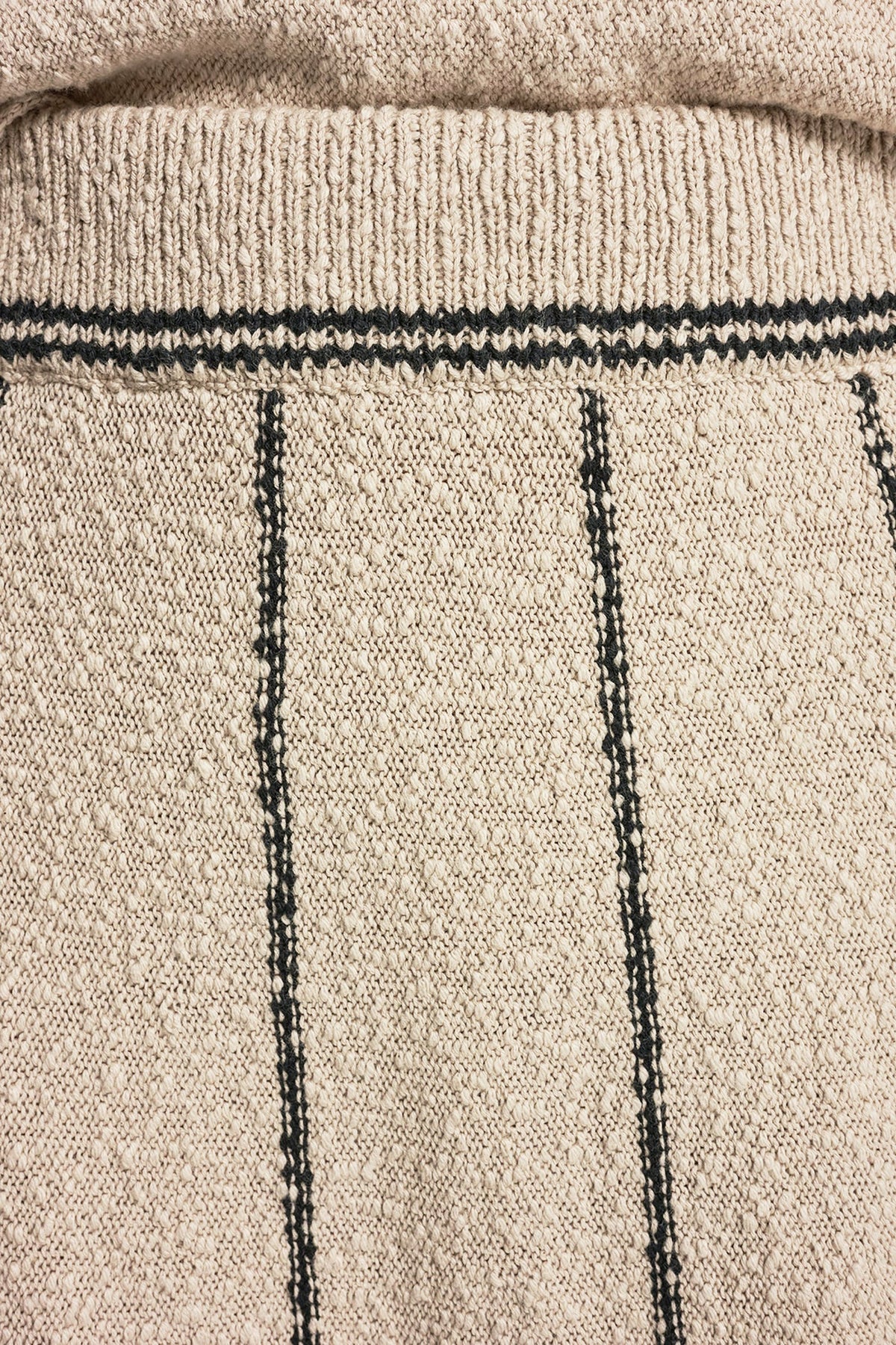 PULL-ON MAXI SKIRT WITH STRIPE DETAIL Pebble/Black | DKNY