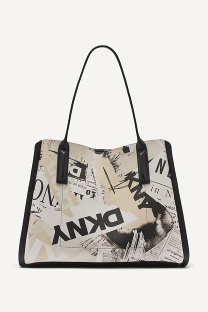 JOSIE TOTE White/Black | DKNY