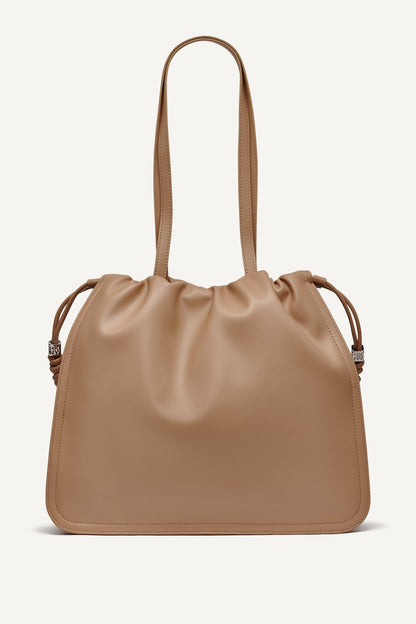 HALLE DRAWSTRING TOTE Cappuccino | DKNY