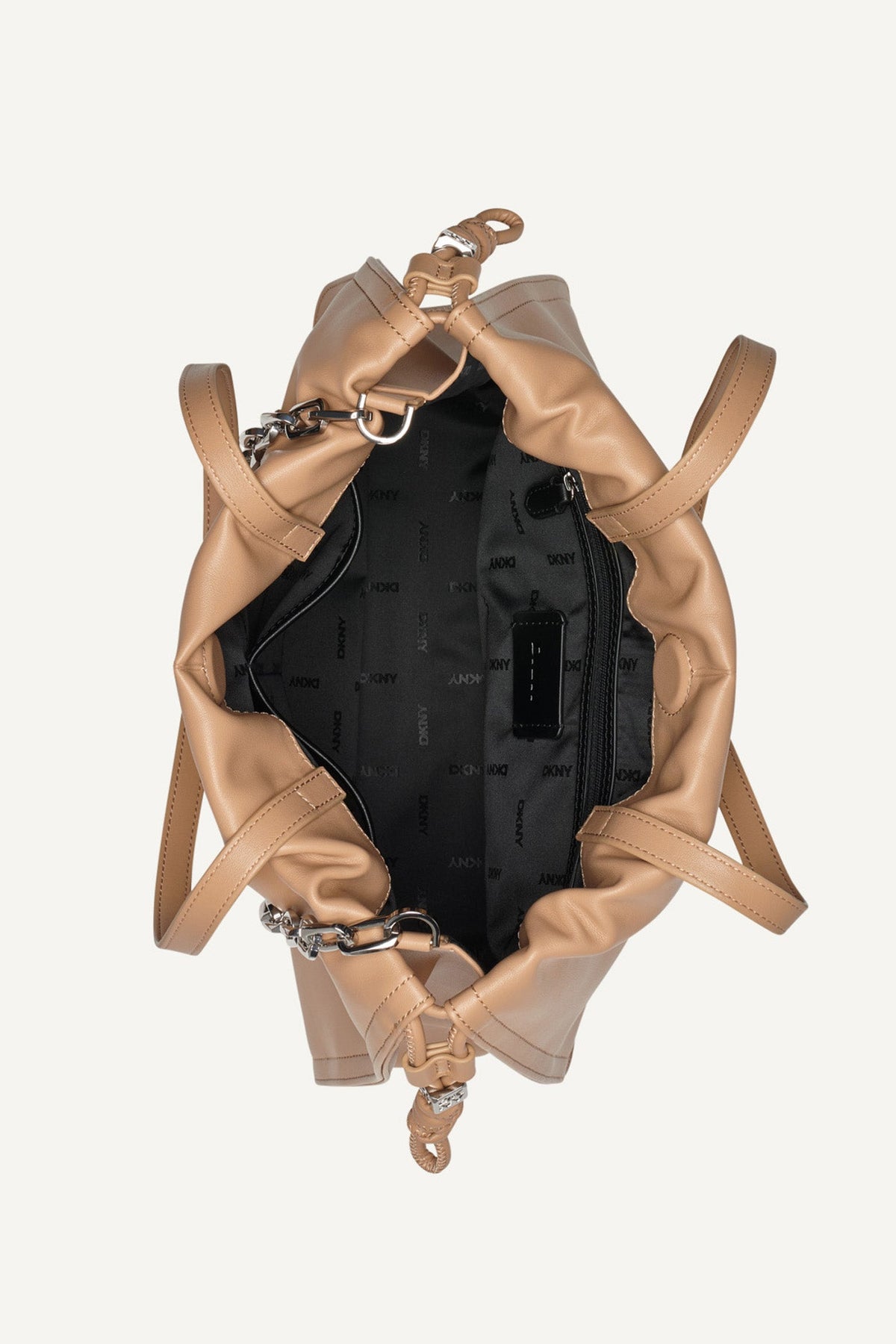 HALLE DRAWSTRING TOTE Cappuccino | DKNY