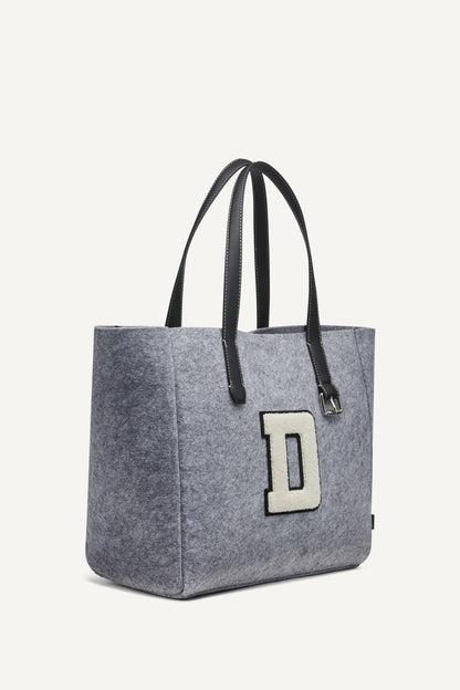 REESE TOTE Heather Grey/Black/Oat | DKNY