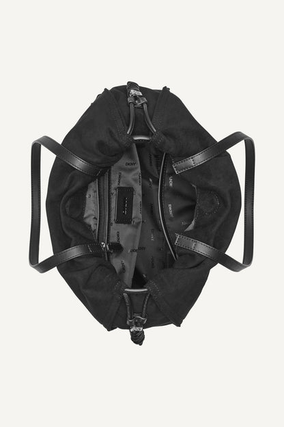HALLE TOTE BLACK/SILVER | DKNY