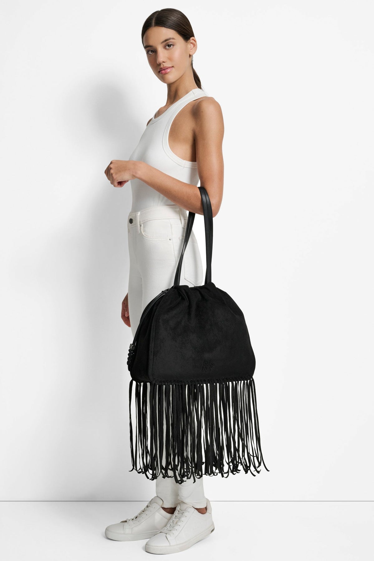 HALLE TOTE BLACK/SILVER | DKNY