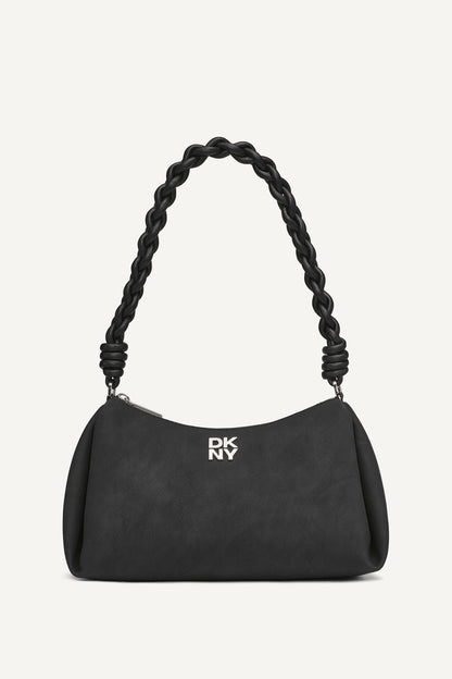 REMY SHOULDER BAG BLACK/SILVER | DKNY