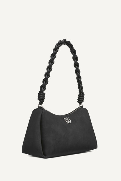 REMY SHOULDER BAG BLACK/SILVER | DKNY