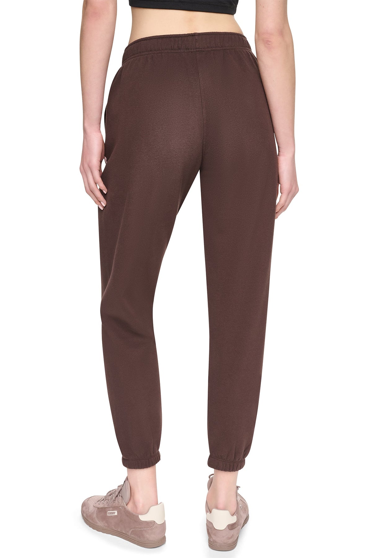 PUFF VARSITY LOGO MID-RISE JOGGER Peacoat/Oat | DKNY
