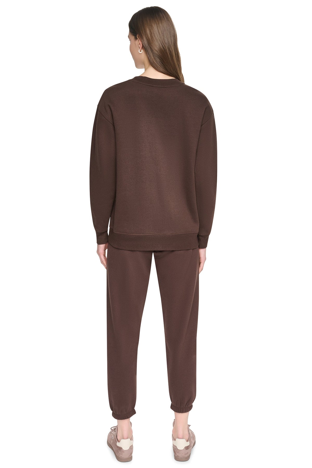 PUFF VARSITY LOGO PULLOVER Peacoat/Oat | DKNY