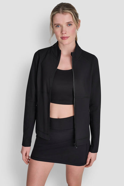 FUNNEL NECK FULL ZIP JACKET Taffy | DKNY