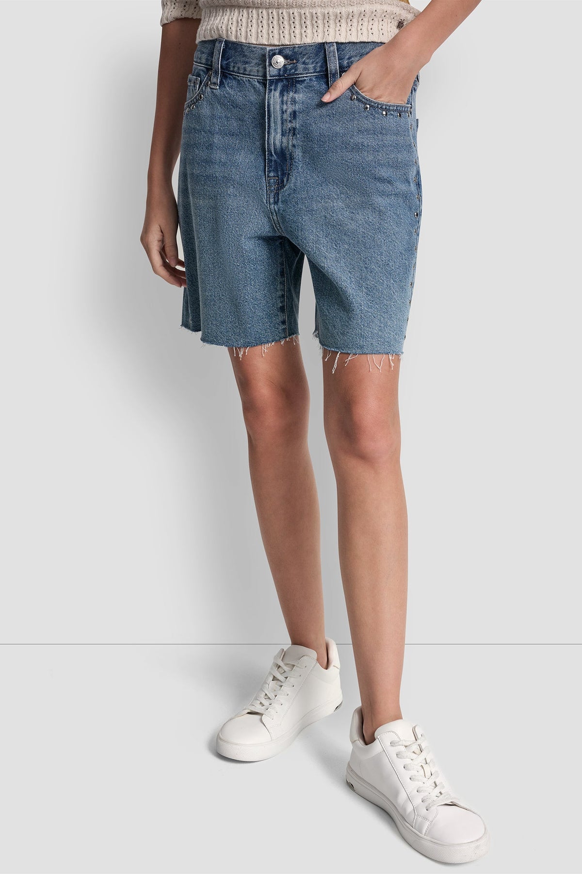 MID-RISE DENIM SHORT Cedar Street | DKNY