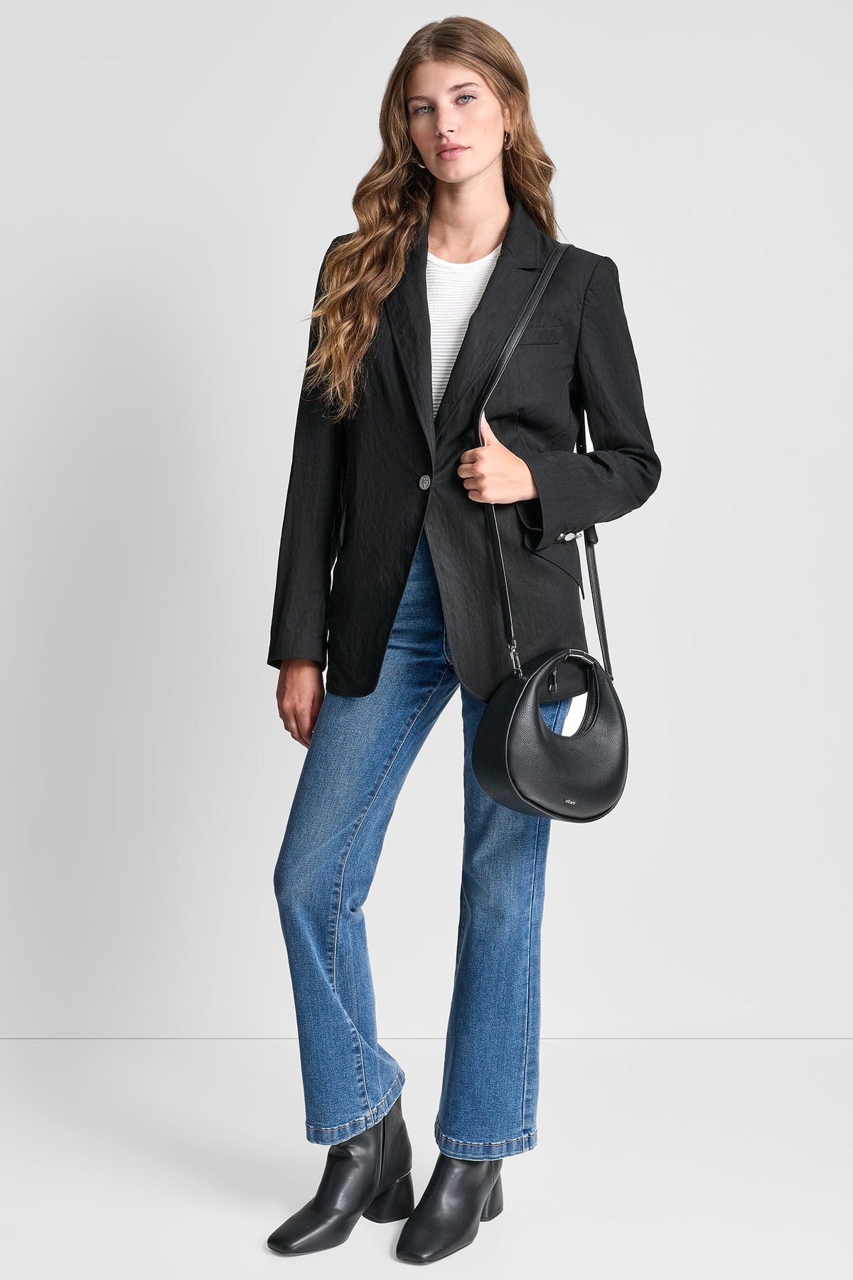 ZIG ZAG STITCH BLAZER Travertine | DKNY